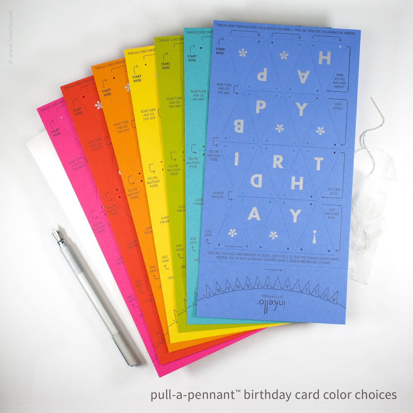 Birthday Pull-A-Pennant™ Greeting Card (#510)