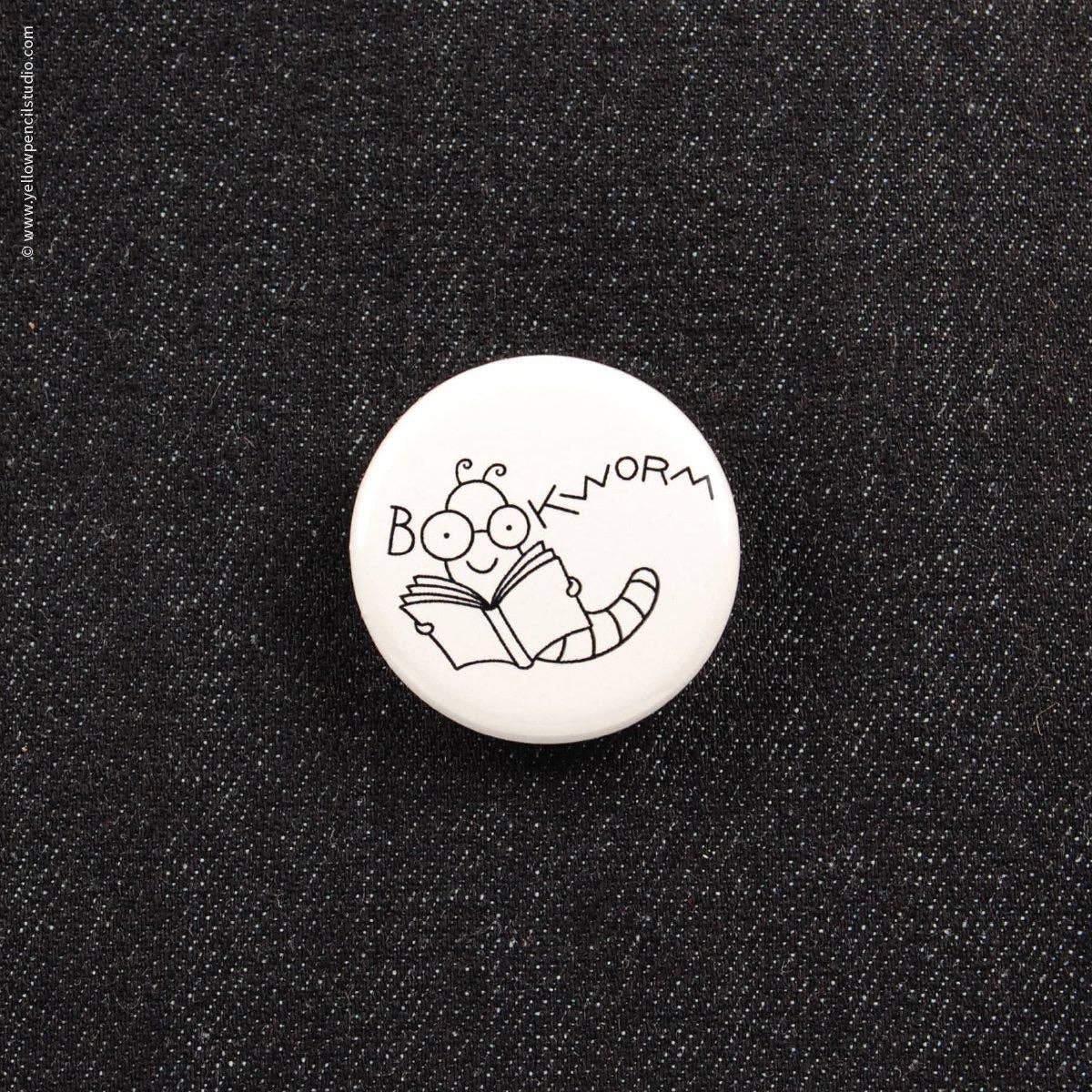 Bookworm Button (#6006)