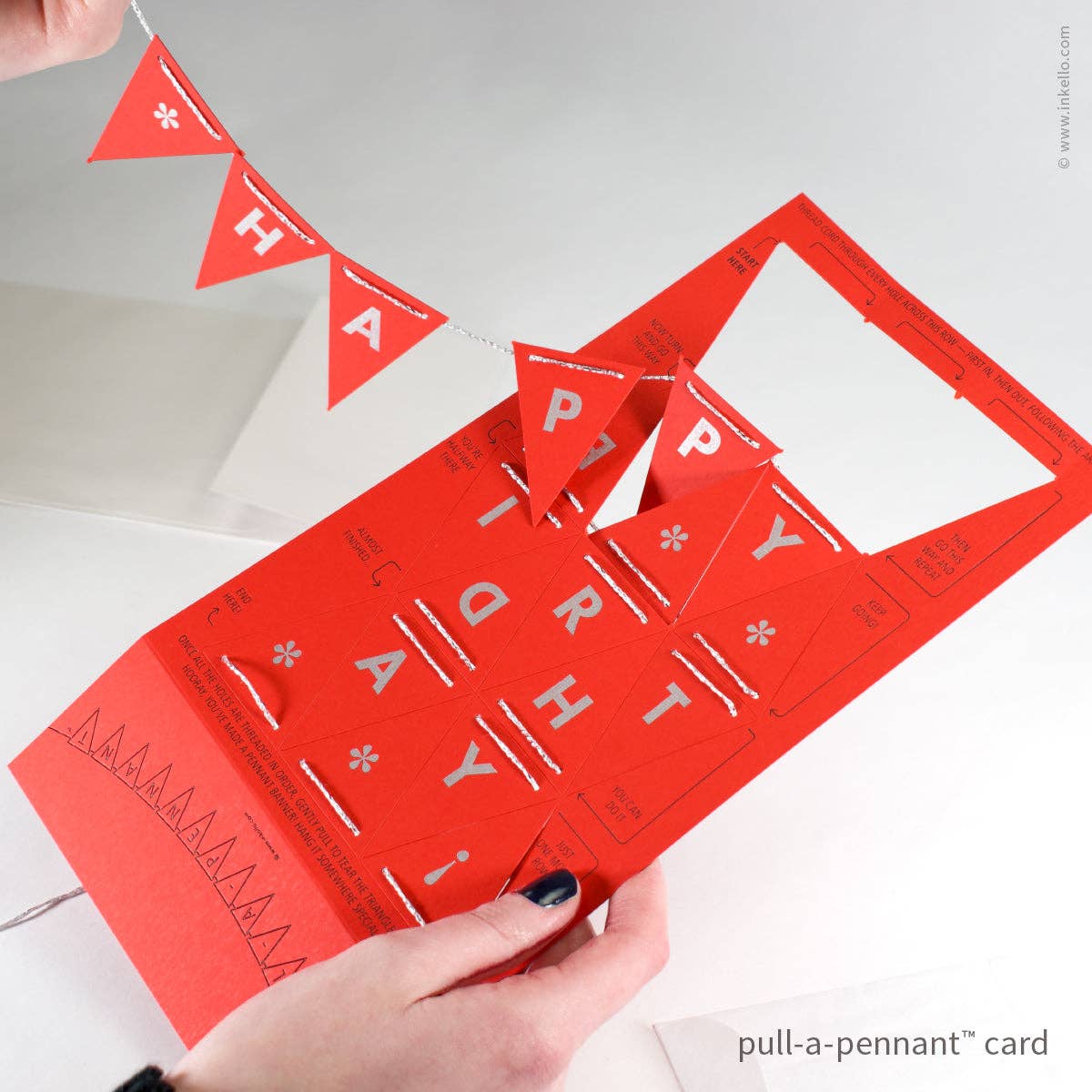 Birthday Pull-A-Pennant™ Greeting Card (#510)