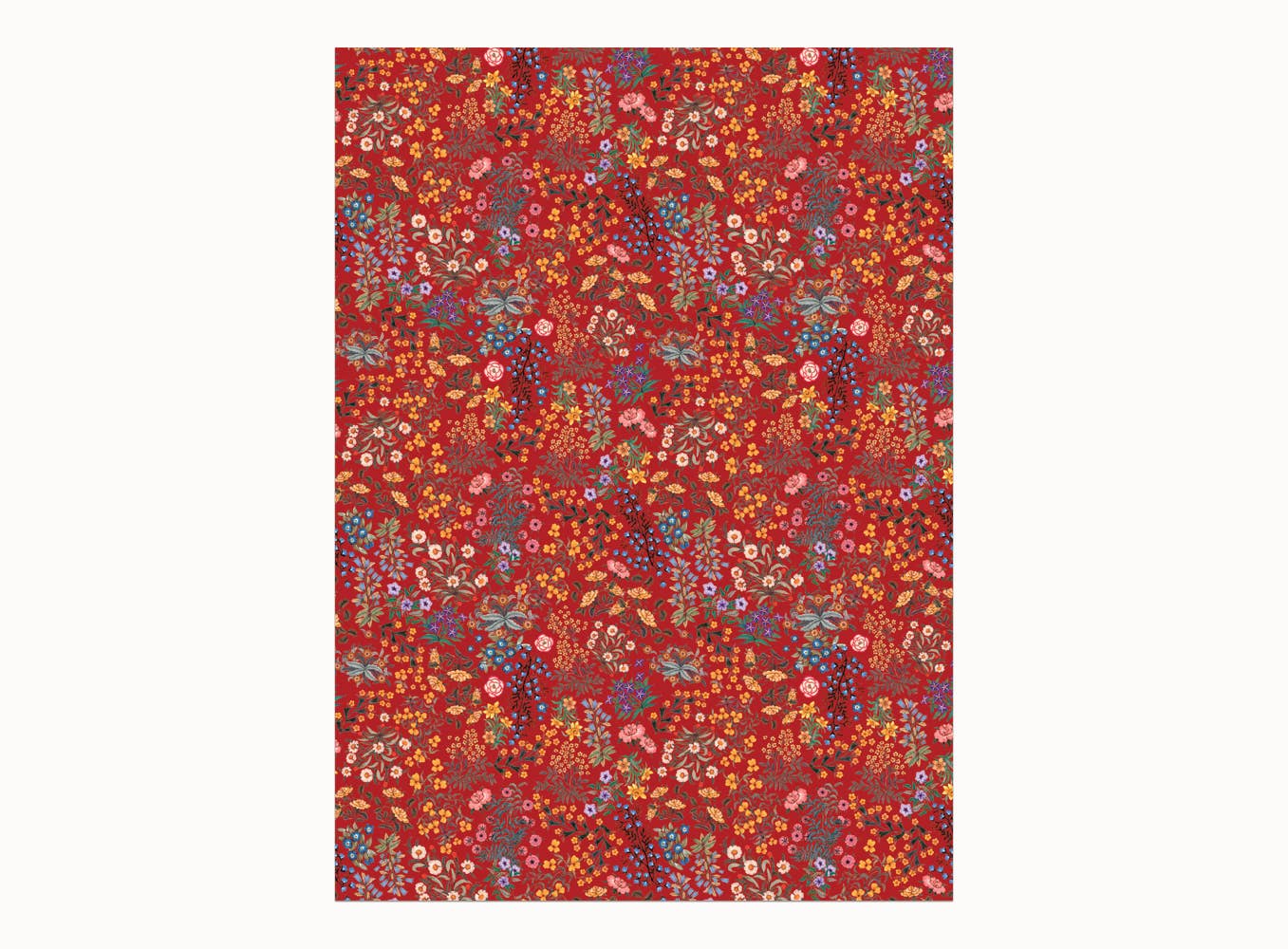 Red Plum wrapping paper