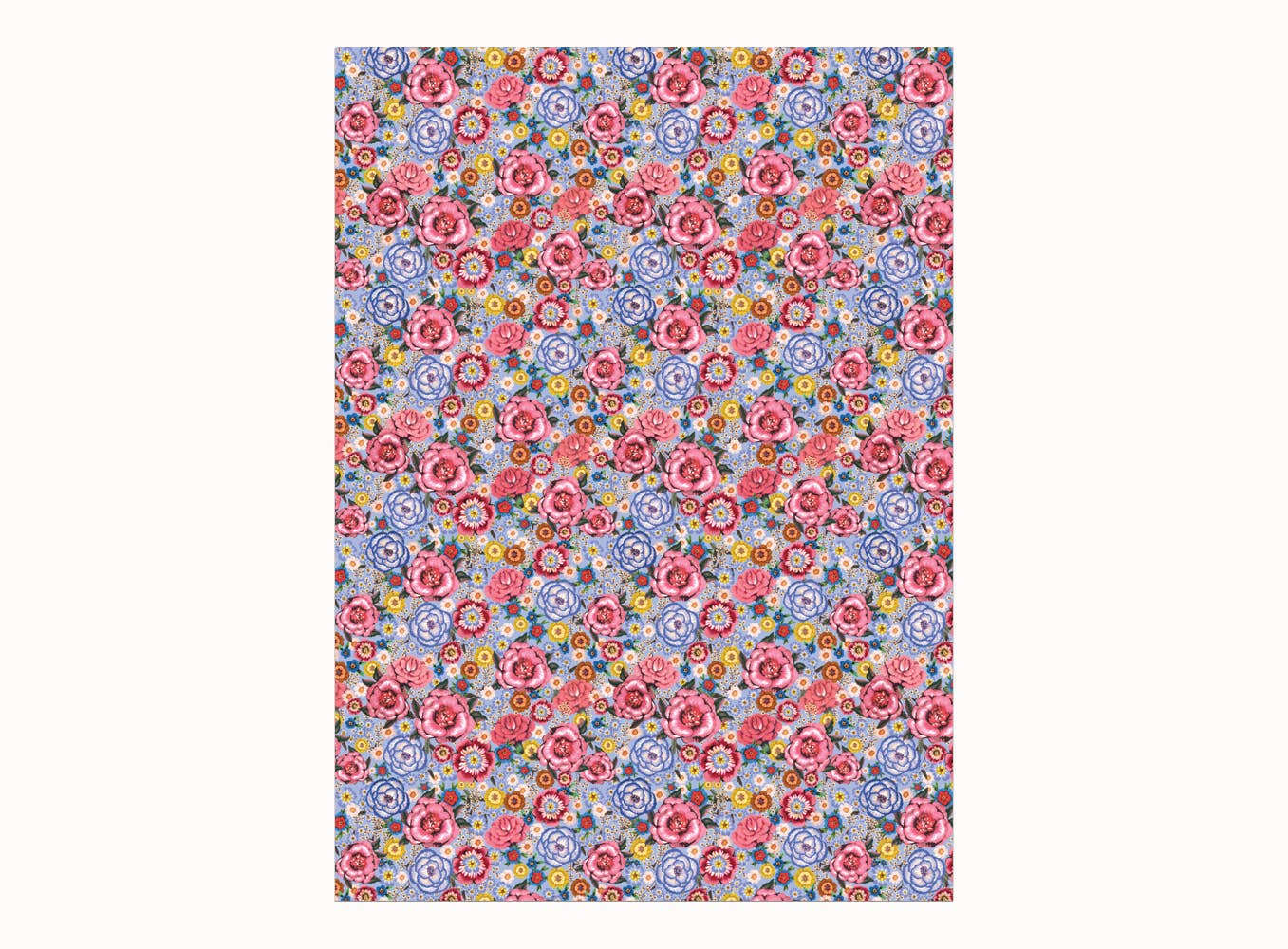 Blue Rose wrapping paper