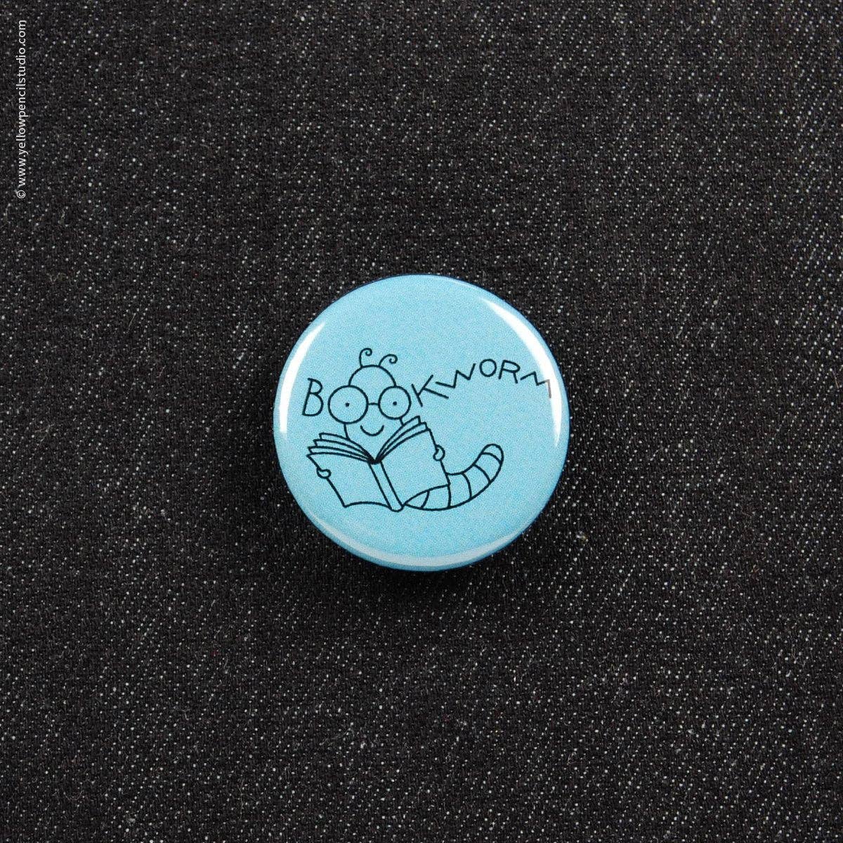 Bookworm Button (#6006)
