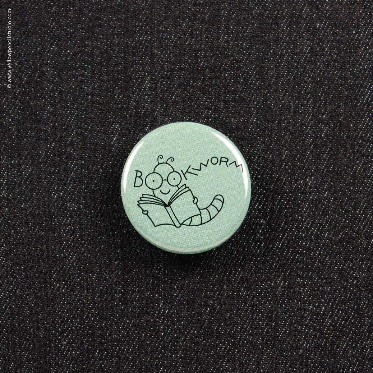 Bookworm Button (#6006)