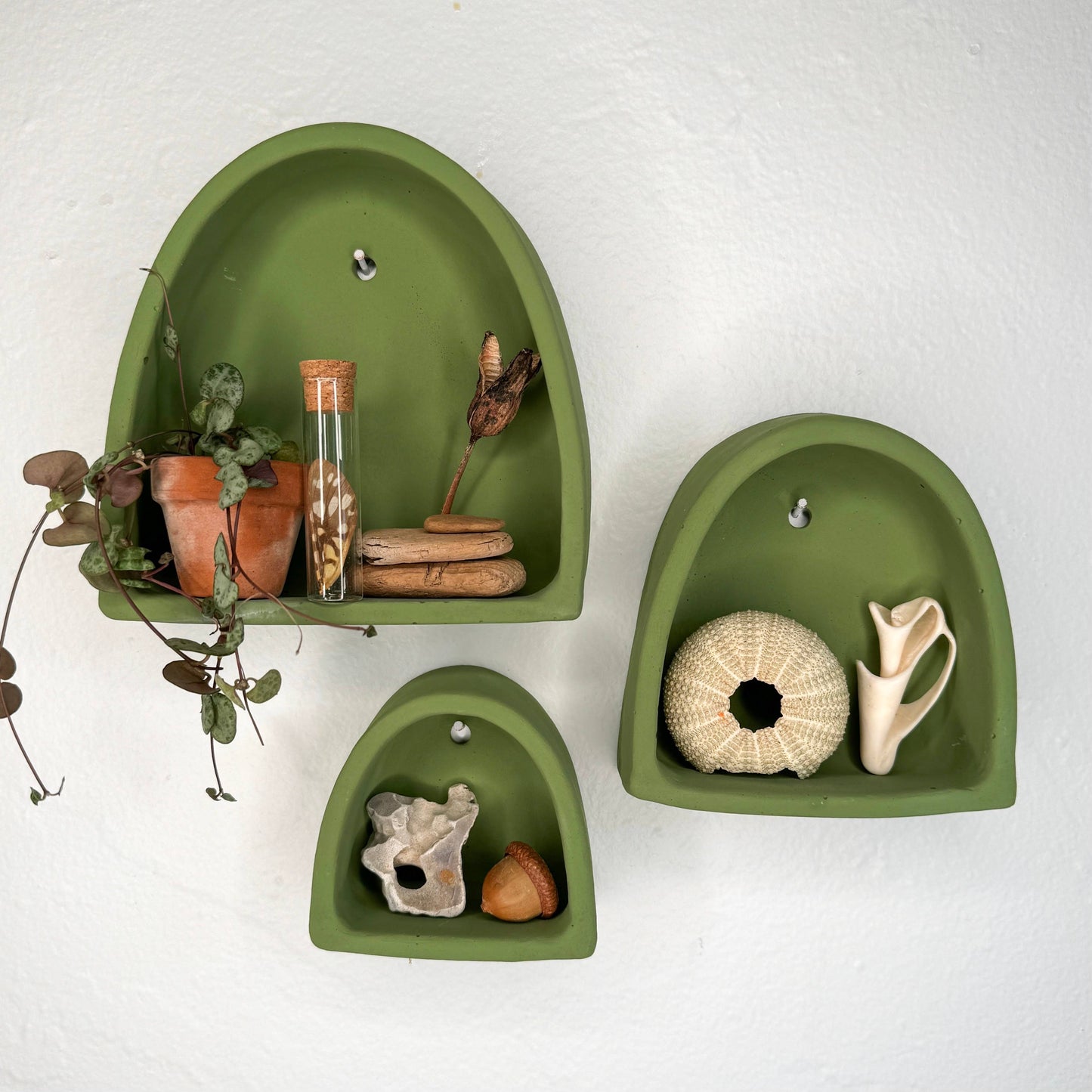 Cement Arch of Inspiration Trio - Moss