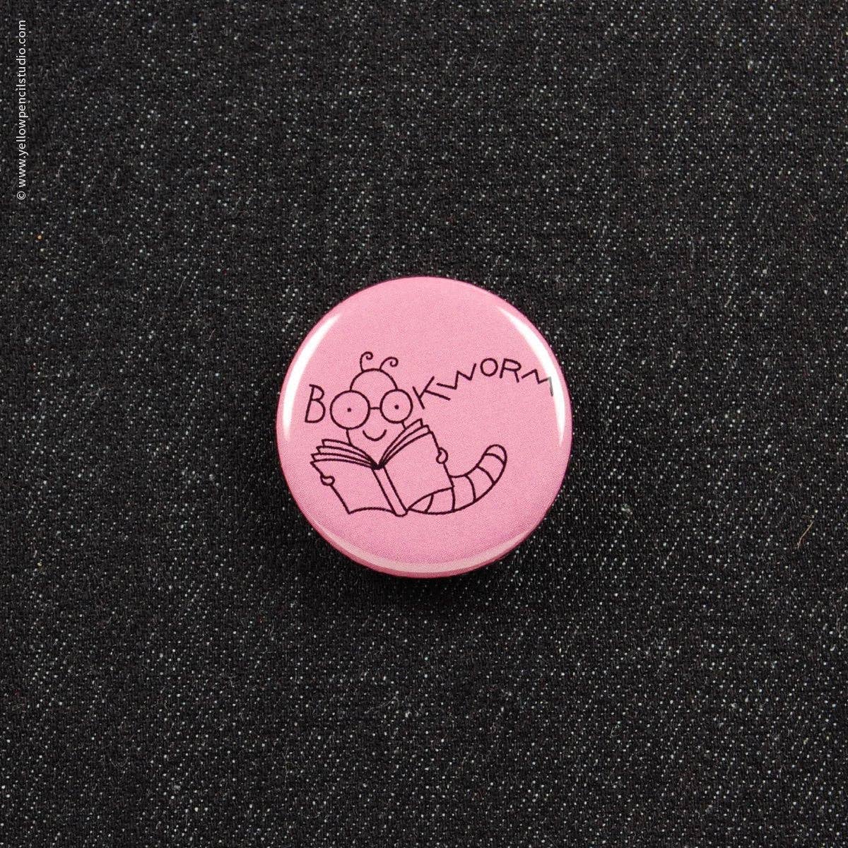 Bookworm Button (#6006)