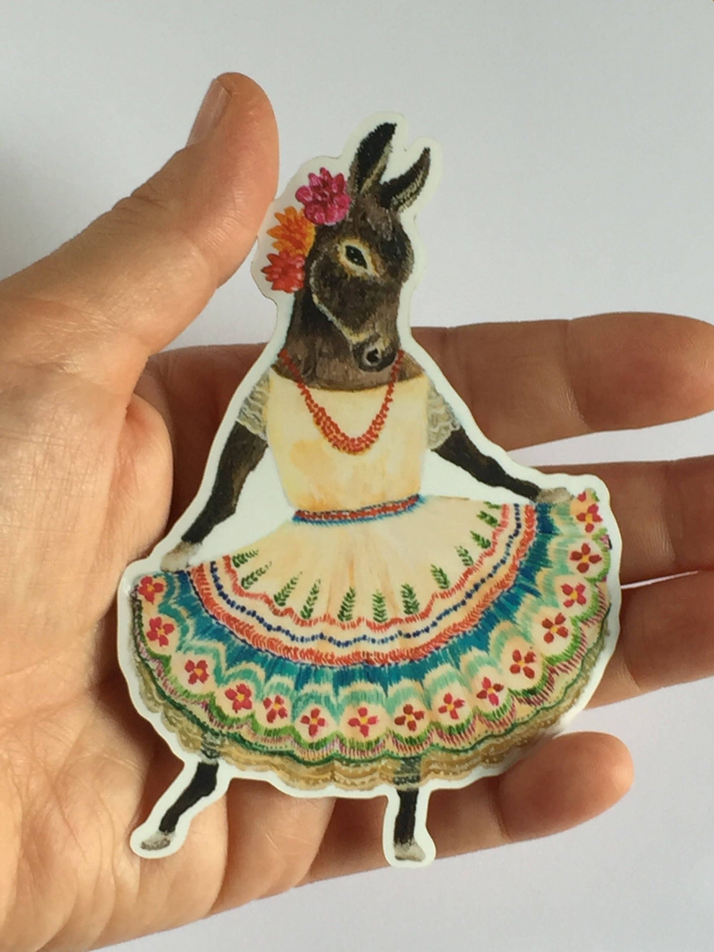 Vinyl Sticker // Dancing Donkey // Die Cut Donkey Sticker