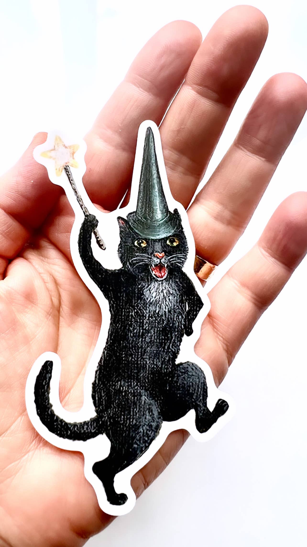 Spooky Cat // Die Cut Vinyl Sticker