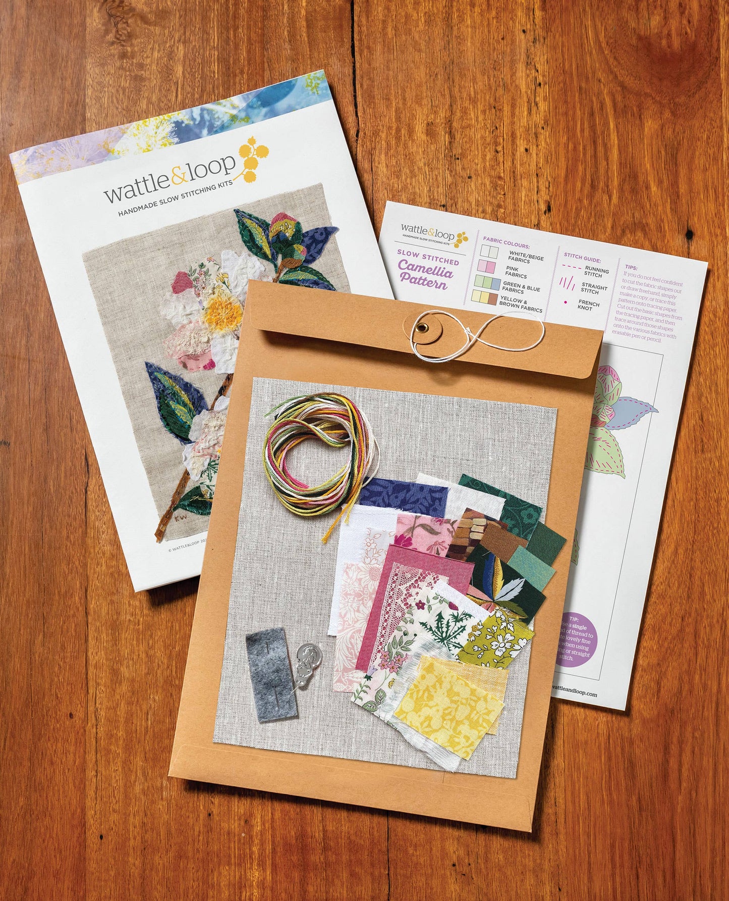 Camellia Slow Stitching Kit