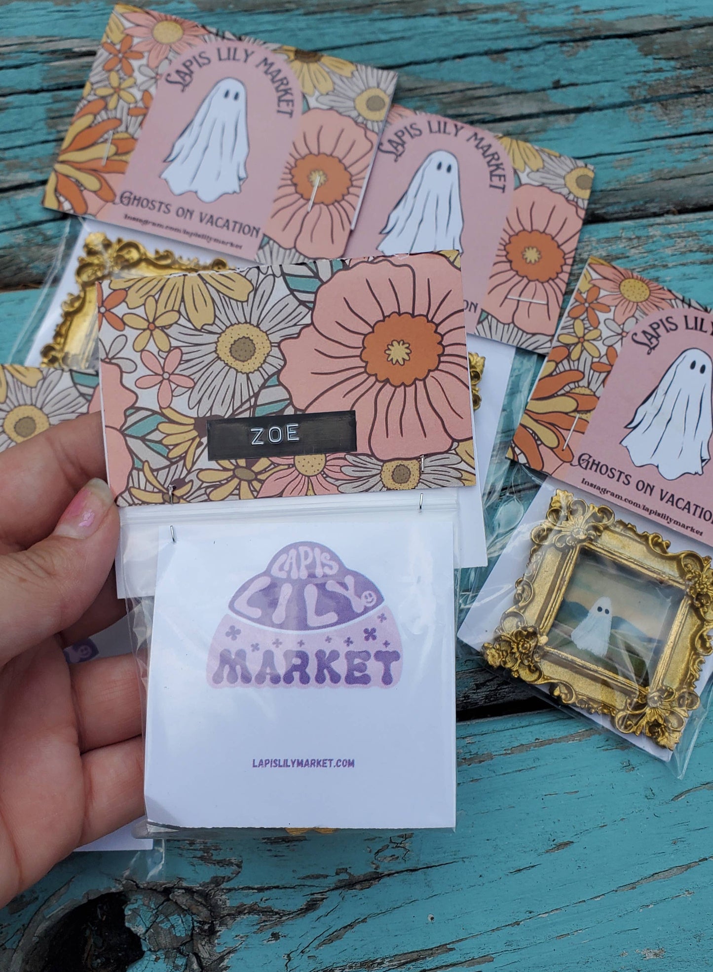 Ghosts on Vacation mini art