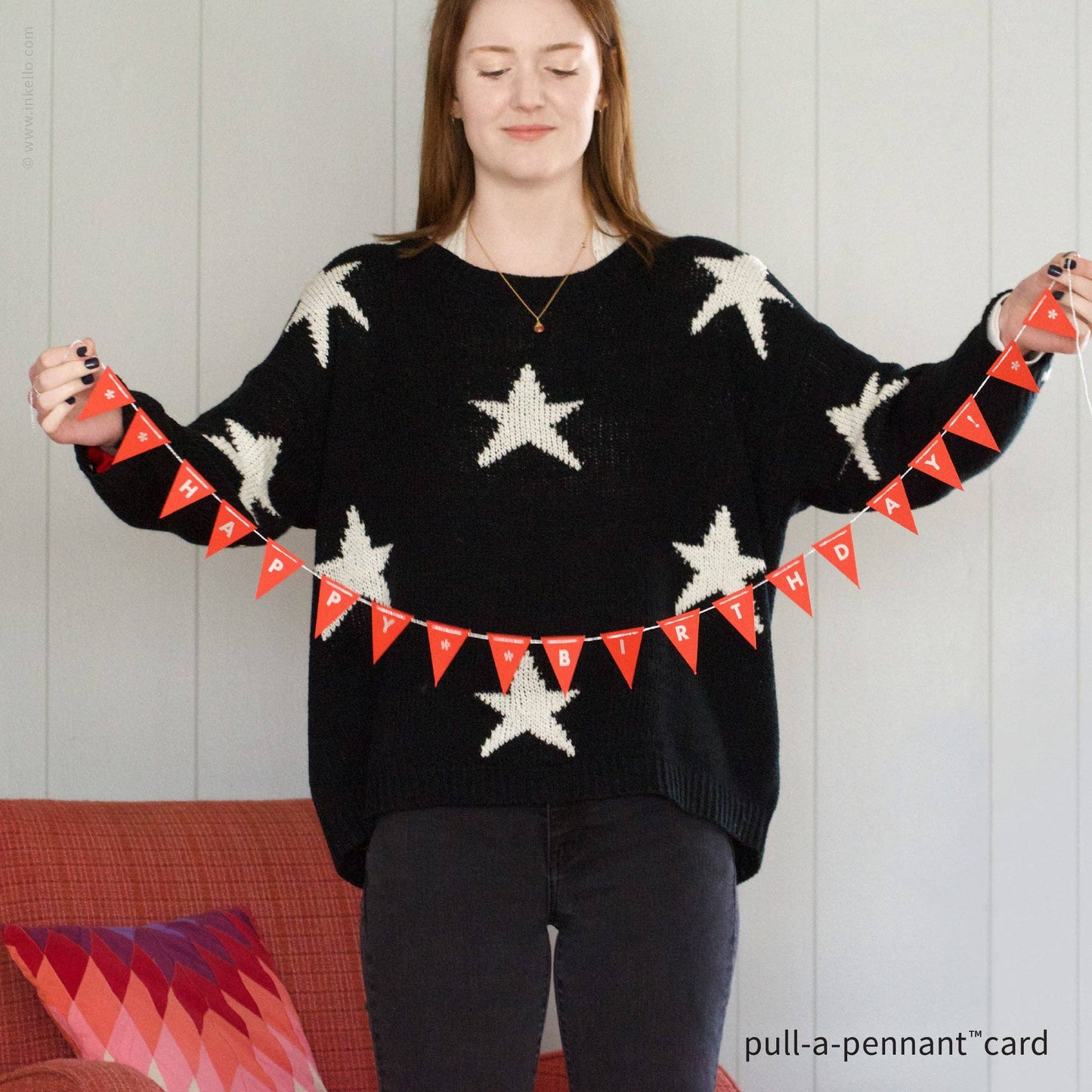 Birthday Pull-A-Pennant™ Greeting Card (#510)