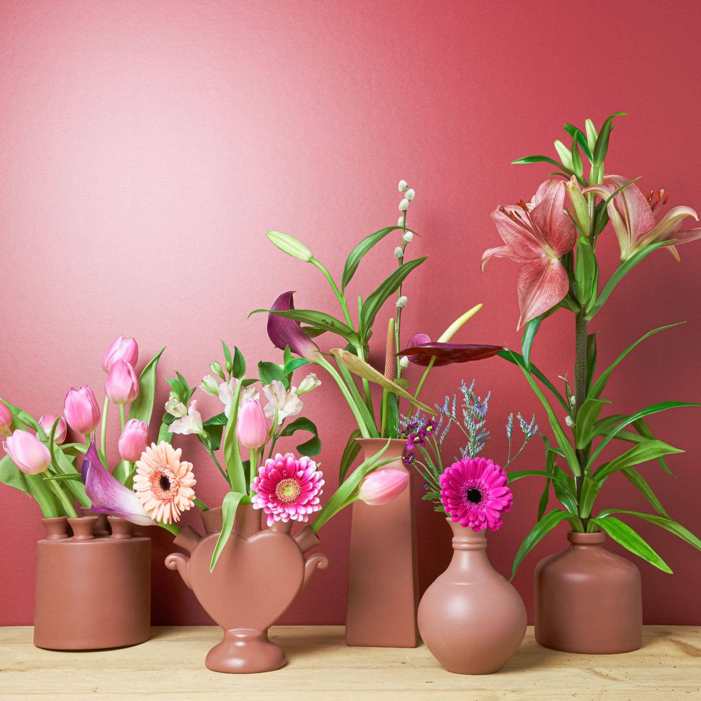Brown Ball Vase