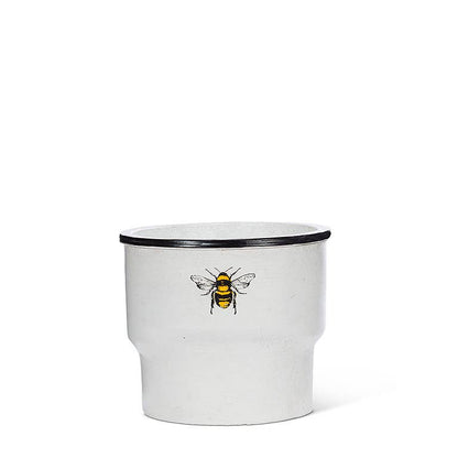 Small Rimmed Planter w/Solo Bee-2.5"