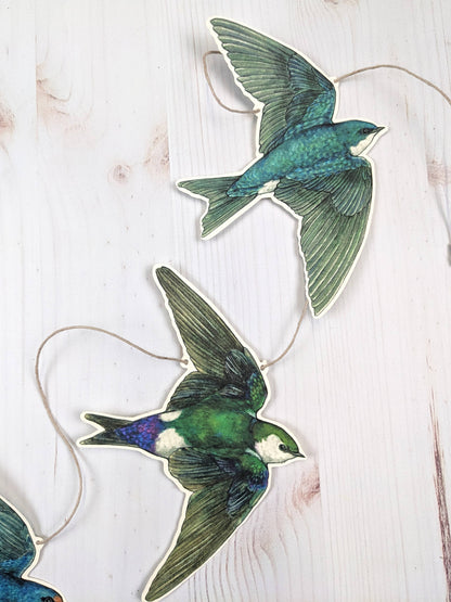 Swallow Illustrated Garland