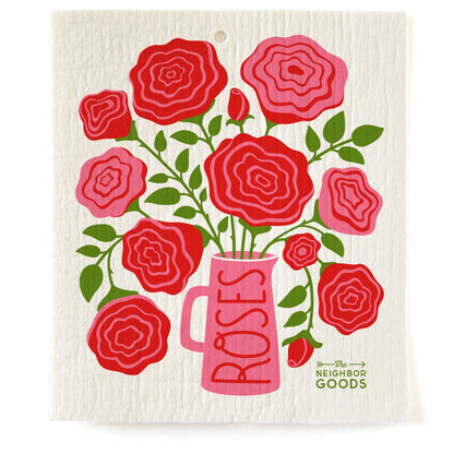 Rose - Tea Towel + Sponge Cloth Set