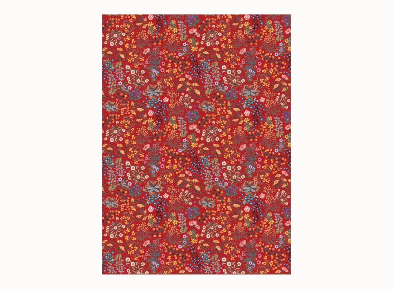 Red Plum wrapping paper