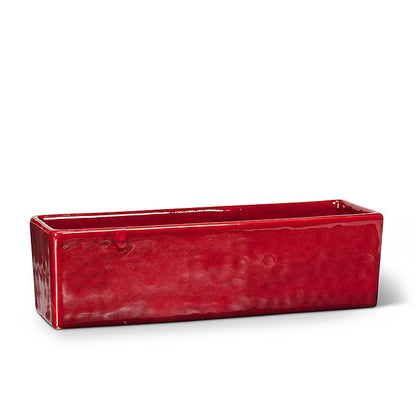 Sm Slim Long Planter-Red-3x11"L-1491