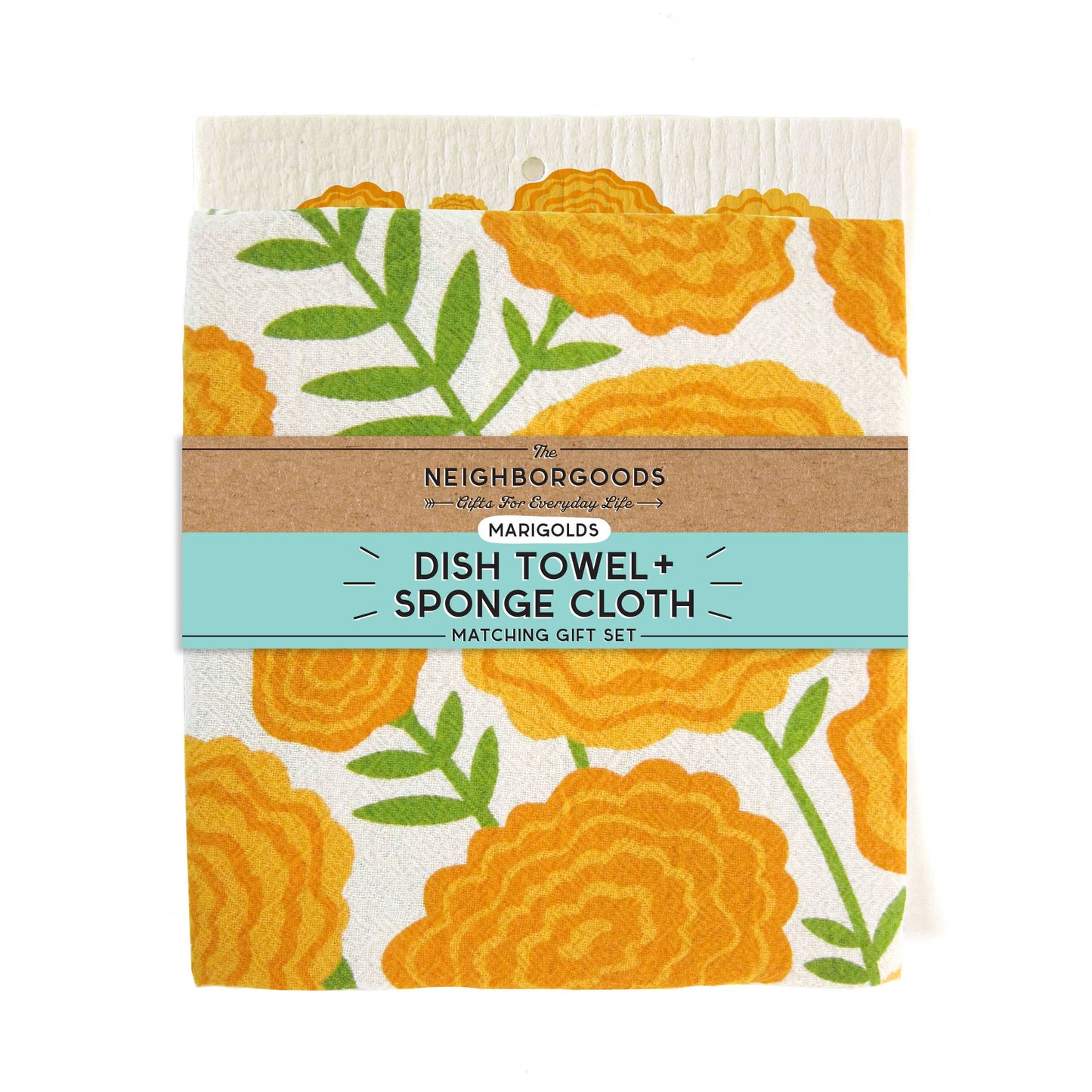 Marigold - Tea Towel + Sponge Cloth Set