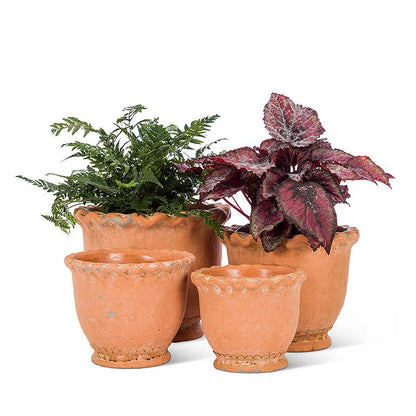 Sm Rd Ruffled Planter-5"H