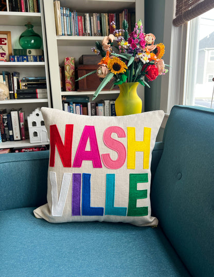 Place Pillow Cover - Customized Place Name: 8 letters / Case + Insert