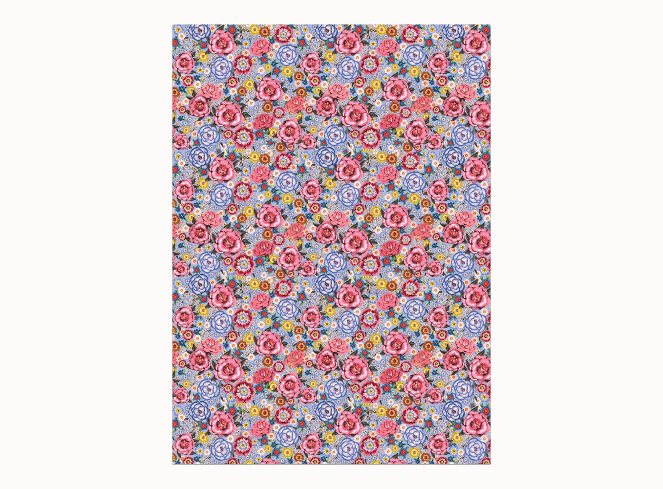 Blue Rose wrapping paper