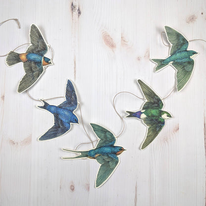 Swallow Illustrated Garland