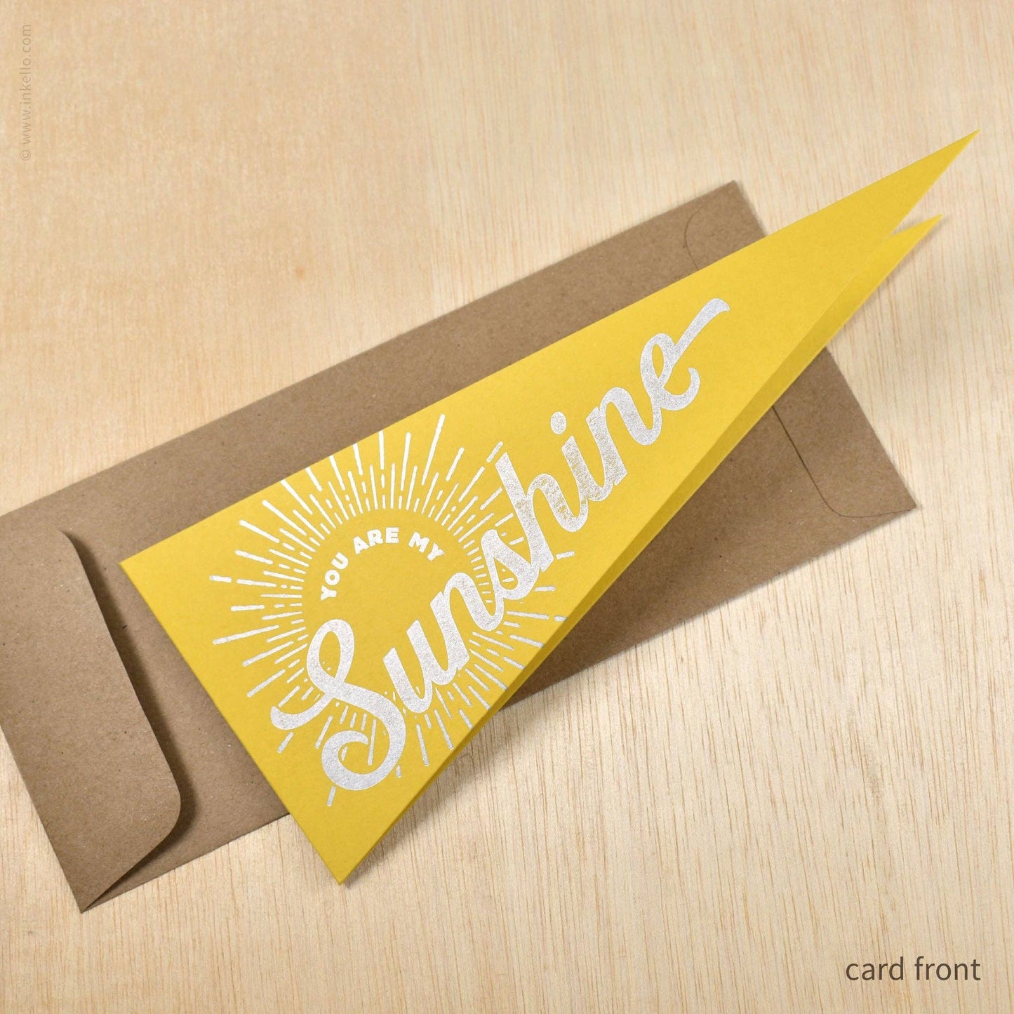 You Are My Sunshine Triangular Pennant Card (#546)