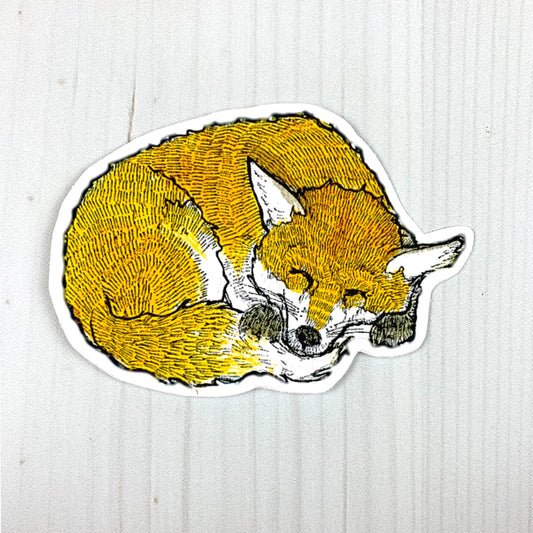 Sleeping Fox Vinyl Sticker