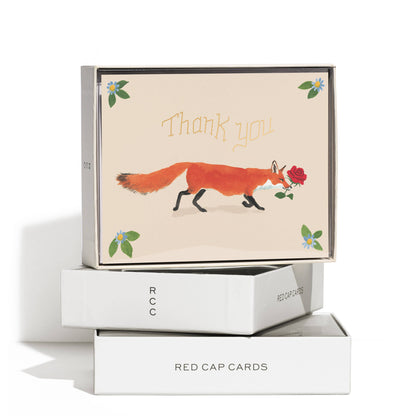 Thanks Fox thank you greeting card