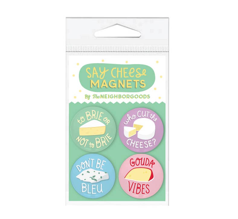 SAY CHEESE (Gouda, Brie, Blue, Camembert) Magnets