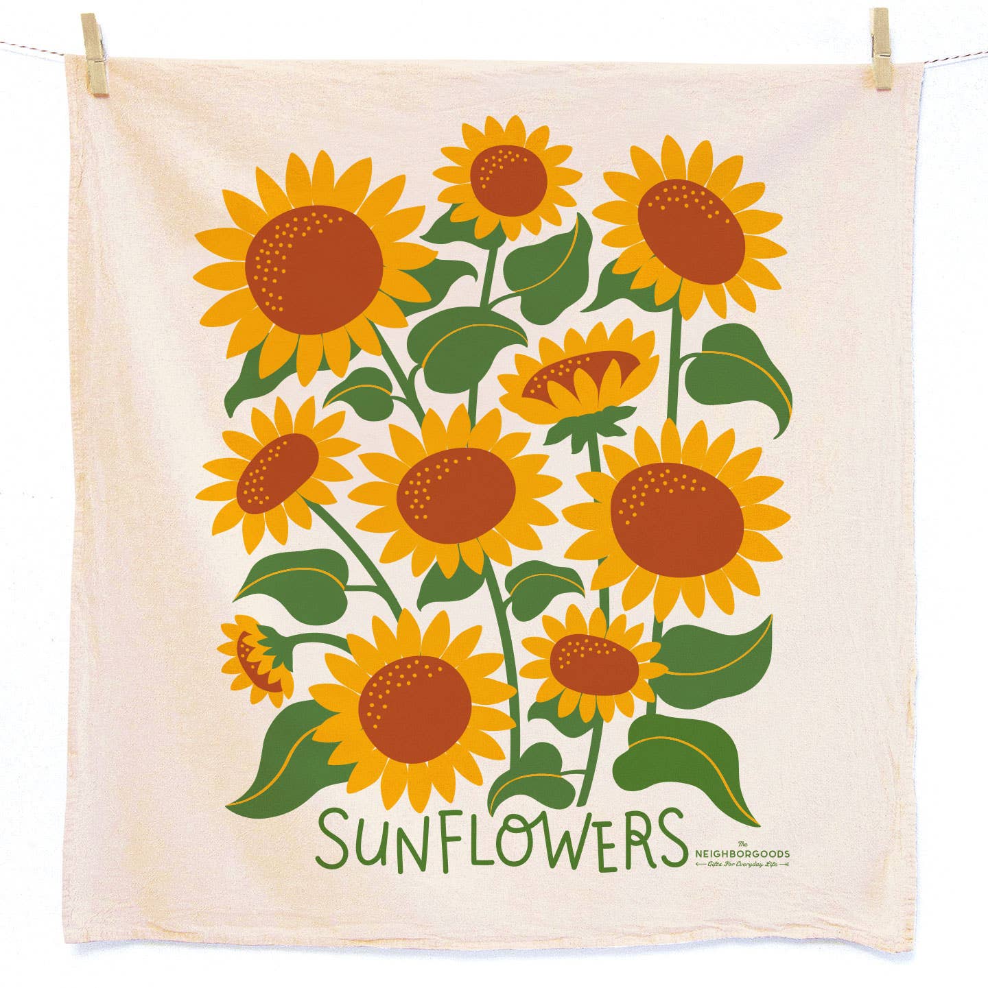 HELLO SUNSHINE (Sunflower, Marigold) - Tea Towel Set of 2