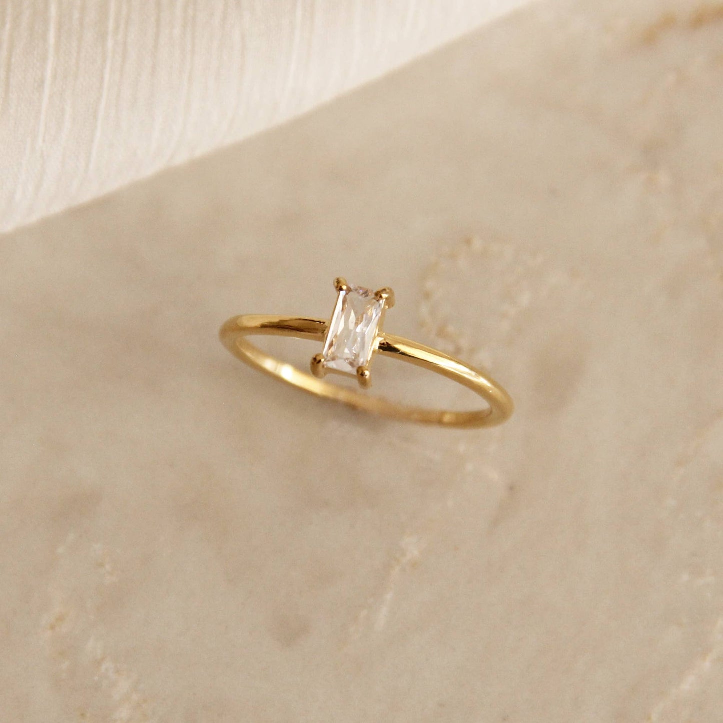 CZ Baguette Ring