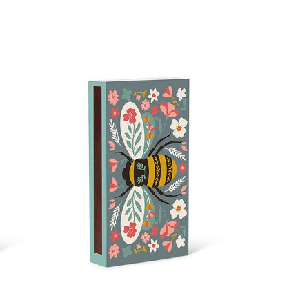 Colourful Floral Bee Matches-45stks-4"L-297