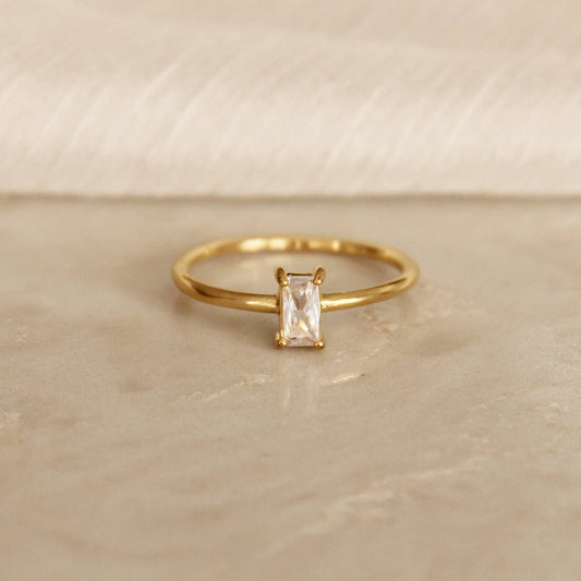 CZ Baguette Ring